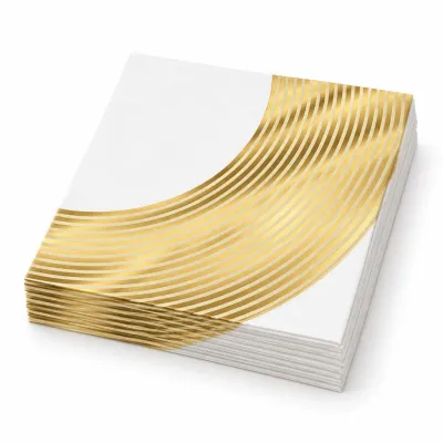 Tovaglioli di carta Elegance Gold 33x33 cm - 16 pz