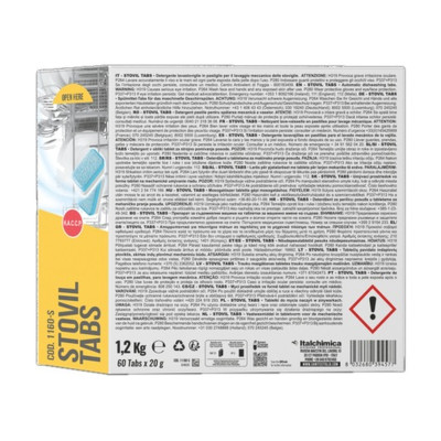 Pastiglie lavastoviglie 4 in 1 Sanitec Stovil Tabs 60 pz