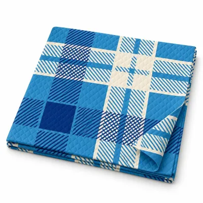 Tovaglie di carta a quadretti Risto-Scozzese blu 100x100 cm - 50 pz