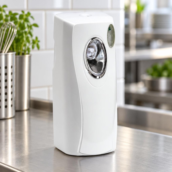 Diffusore automatico per bombolette spray da 250 ml Orma Air Free con fotocellula bianco