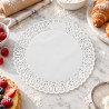 Pizzi in carta smaltati bianchi tondi Ø 25 cm per torte e pasticceria - 100 pz Leone