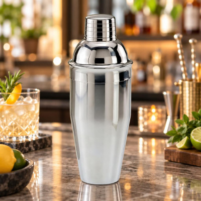 Shaker classico da cocktail in acciaio inox 700 ml Leone