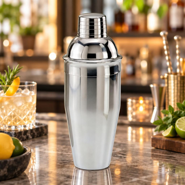 Shaker classico da cocktail in acciaio inox 700 ml Leone