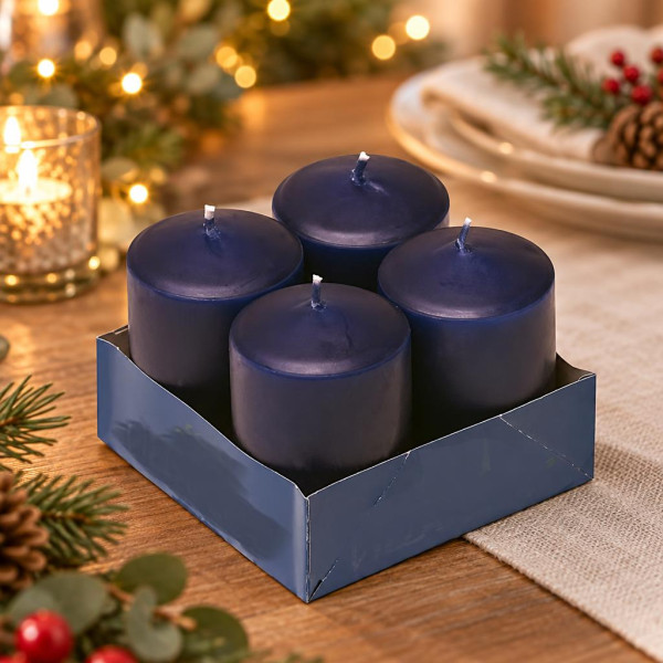 Ceri blu Ø 5 x 10 cm - 4 pz Leone
