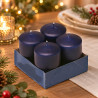 Ceri blu Ø 5 x 10 cm - 4 pz Leone