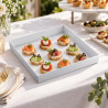 Vassoio Fashion in SAN bianco 30x30 cm per buffet e finger food