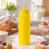 Dosatori squeeze per salse in plastica gialli con tappo 230 ml Leone - 6 pz