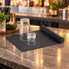 Tappeto antiscivolo nero 30x110 cm per bancone bar Leone
