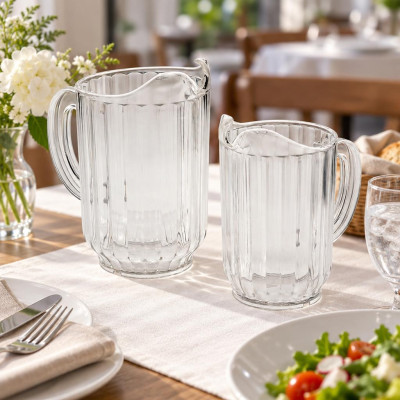 Caraffa trasparente in SAN 950 ml infrangibile per acqua e bevande Leone