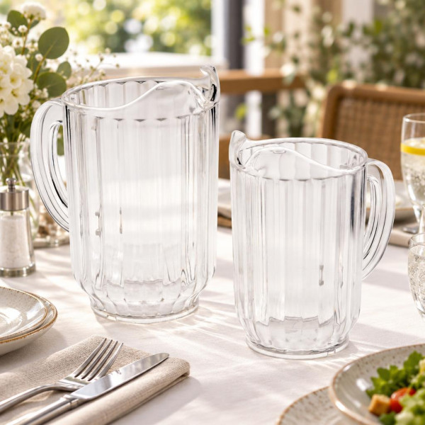 Caraffa trasparente in SAN 1700 ml infrangibile per acqua e bevande Leone