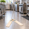 Scopa a forbice completa 2 m con staffe in metallo e frange in cotone per grandi superfici VDM