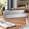 Portabottiglie da banco in acciaio inox satinato 55 x 10 x 16 cm per bottiglie con versatore Leone