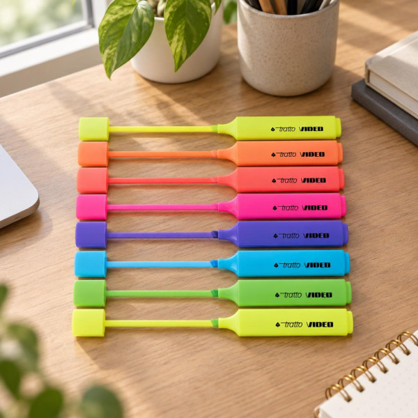 Evidenziatore Tratto Video punta a scalpello 1-5 mm colori fluo Fila