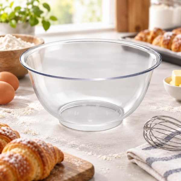 Bol ciotola in policarbonato trasparente Ø 13 cm 0,4 litri per cucina e pasticceria Mobil Plastic