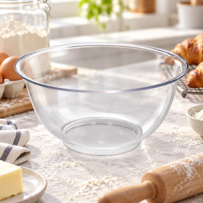 Bol ciotola in policarbonato trasparente Ø 17 cm 1,0 litri per cucina e pasticceria Mobil Plastic