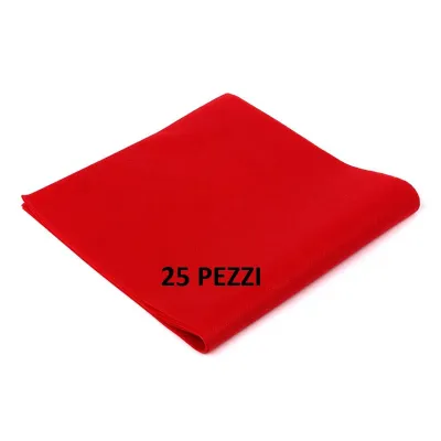 Tovaglie TNT rosse 100x100 cm - 25 pz
