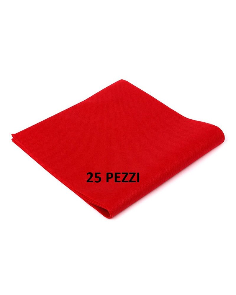 Tovaglia TNT Linea Superior - ROSSO 100x100cm 25PZ