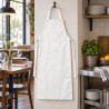 Grembiule lungo in PVC bianco impermeabile riutilizzabile con pettorina 120x70 cm Barrier Walking