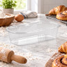 Portababà in PET trasparente 1ª misura 6 x 3,5 cm per pasticceria Erremme Dolci Pensieri - 100 pz