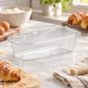 Portababà in PET trasparente 2ª misura 7 x 4,5 cm per pasticceria Erremme Dolci Pensieri - 100 pz