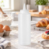 Dosatori squeeze per salse in plastica trasparente con tappo 680 ml Leone - 6 pz