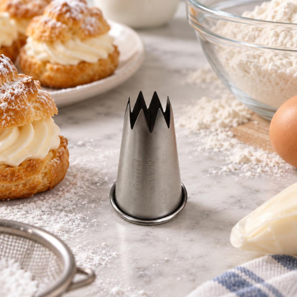 Bocchetta per sac à poche a stella in acciaio Ø 16 mm Thermohauser