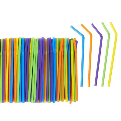 Cannucce con snodo colori assortiti 24 cm - 250 pz