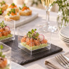 Coppette finger food in plastica Cube 60 ml trasparenti riutilizzabili - 15 pz