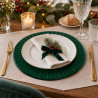Sottopiatti in cartoncino verdone 33 cm - 6 pz