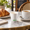 Bicchieri da caffè in cartoncino bianco 75 ml - 50 pz