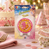Candelina primo compleanno orsetto rosa Ø 7,5 cm