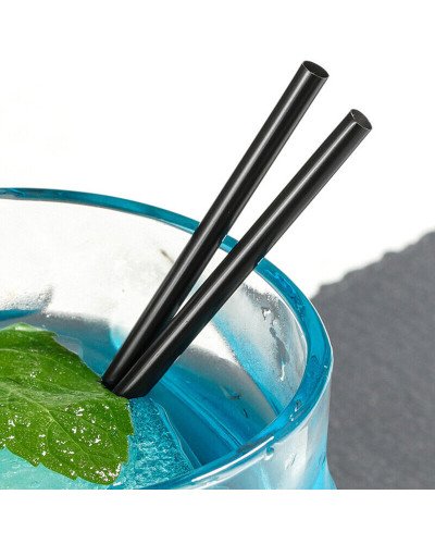 Cannucce Nere per cocktails 13,5cm - 1000pz