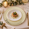 Sottopiatti in cartoncino oro lucido 33 cm - 6 pz