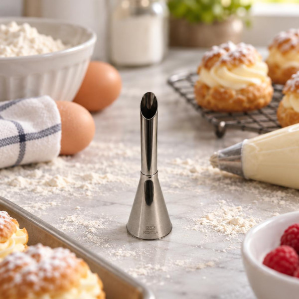 Bocchetta per sac à poche siringa in acciaio Ø 4 mm Thermohauser