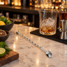 Cucchiaio da bar in acciaio inox con manico a spirale 29 cm per cocktail Leone