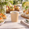 Bicchierini da caffè in cartoncino avana 90 ml (3 oz) per bevande calde e fredde Dampe Jungle Ø 5,7 cm - 50 pz