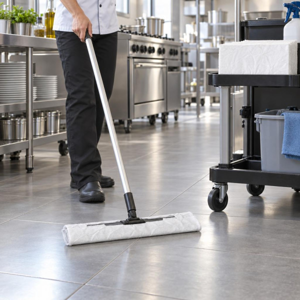 Panni impregnati monouso per spolverare pavimenti 60x17 cm VDM - 50 pz