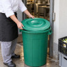 Coperchio verde per bidone industriale da 100 litri in PP Ø 54 cm Mobil Plastic