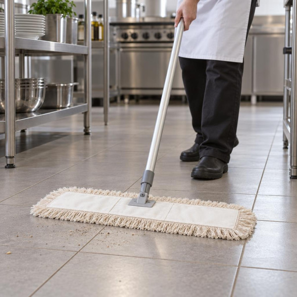Frangia per polvere in cotone 40 cm con tasche per telaio pieghevole VDM