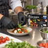 Guanti monouso in nitrile nero per alimenti senza polvere 4 g Food Touch VAM taglia XL - 100 pz