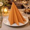 Tovaglioli airlaid effetto stoffa Tork Linstyle 39x39 cm arancio - 50 pz