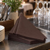 Tovaglioli airlaid effetto stoffa Tork Linstyle 39x39 cm marrone - 50 pz