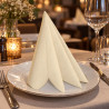 Tovaglioli airlaid effetto stoffa Tork Linstyle 39x39 cm crema - 50 pz