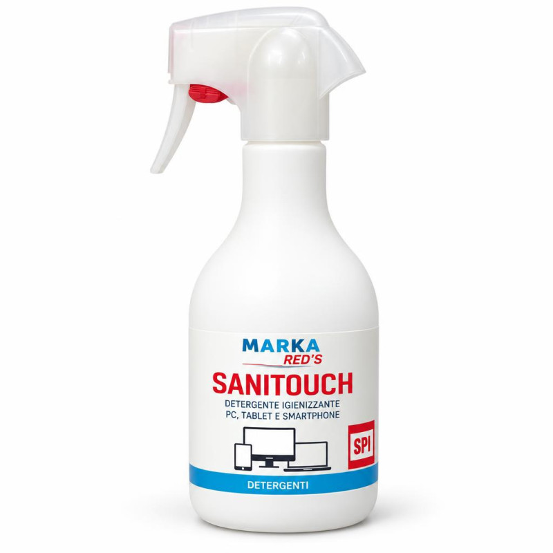 Detergente igienizzante per schermi Marka Red's Sanitouch 350 ml per PC, tablet, smartphone e POS touch