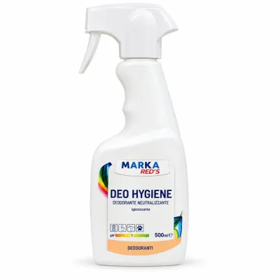Deodorante igienizzante neutralizzante Marka Red's Deo Hygiene 500 ml spray per toilette, locali rifiuti e cassonetti
