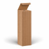 Scatola porta bottiglie in cartoncino 1 posto cannetè avana per Magnum 1,5 l con coperchio a incastro 11,5 x 11,5 x 39,5 cm FAG