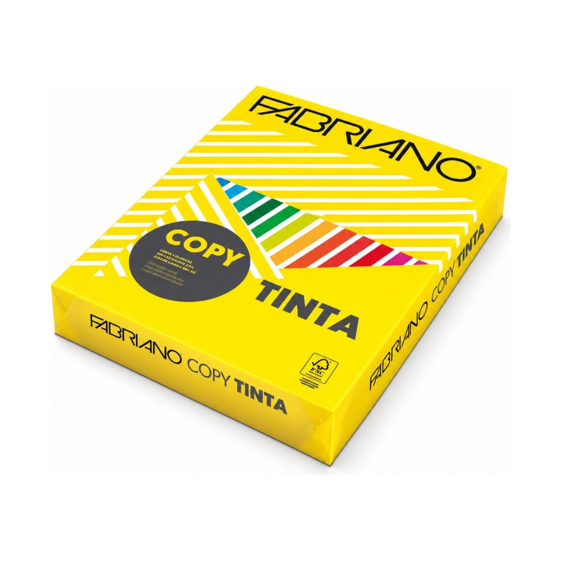 Carta colorata A4 gialla Fabriano Copy Tinta 80 g - risma da 500 fogli