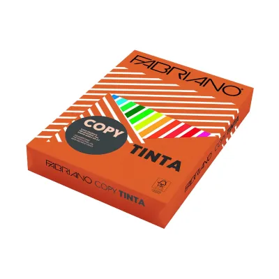 Carta colorata A4 arancione aragosta Fabriano Copy Tinta 80 g - risma da 500 fogli