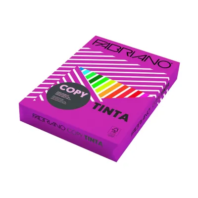 Carta colorata A4 fucsia Fabriano Copy Tinta 80 g - risma da 500 fogli