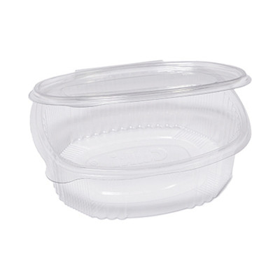 Vaschette ovali in plastica PET 1000 ml con coperchio incernierato Cuki G3-1000 - 50 pz